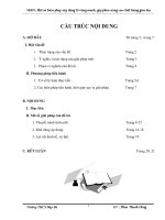 MỘT SỐ BIỆN PHÁP XÂY DỰNG TỔ VỮNG MẠNH,  GÓP PHẦN NÂNG CAO CHẤT LƯỢNG GIÁO DỤC Năm học: 2012 – 2013