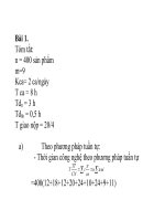 Bài tập  môn quản trị kinh doanh  1 chương 2