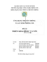 Tiểu luận ứng dụng truyền thông và an toàn thông tin TRIỂN KHAI IPSEC & VPN