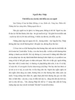 Nguyễn Huy Thiệp Thời điểm của câu hỏi thời điểm của con người