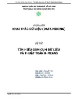 Tìm hiểu Gom cụm dữ liệu & thuật toán K-Means