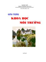 Giáo trình khoa học môi trường phần 1