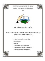 GIẢI PHÁP TÁI CẤU TRÚC HỆ THỐNG NGÂN HÀNG VIỆT NAM HIỆN NAY