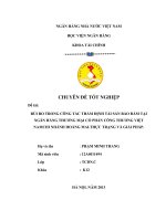 RỦI RO TRONG CÔNG TÁC THẨM ĐỊNH TÀI SẢN BẢO ĐẢM TẠI NGÂN HÀNG THƯƠNG MẠI CỔ PHẦN CÔNG THƯƠNG VIỆT NAMCHI NHÁNH HOÀNG MAI.THỰC TRẠNG VÀ GIẢI PHÁP