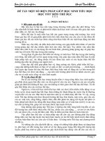 Sáng kiến kinh nghiệm MỘT SỐ BIỆN PHÁP GIÚP HỌC SINH TIỂU HỌC HỌC TỐT MÔN THỂ DỤC