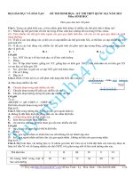 lời giải chi tiết đề thi thử đại học môn sinh năm 2015