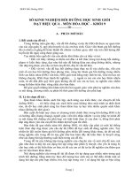 Sáng kiến kinh nghiệm Bồi dưỡng học sinh giỏi đạt hiệu quả môn Hóa học khối 9