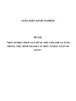 SKKN Một số biện pháp gây hứng thú cho trẻ 5- 6 tuổi trong việc hình thành các biểu tượng toán sơ đẳng