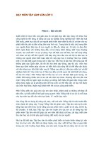 DẠY MÔN TẬP LÀM VĂN LỚP 5