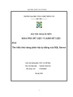 Tìm hiểu khả năng phân lớp tự động của SQL Server