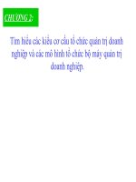 Mô hình bộ máy quản trị doanh nghiệp