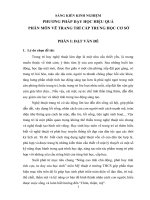 SÁNG KIẾN KINH NGHIỆM PHƯƠNG PHÁP DẠY HỌC HIỆU QUẢ PHÂN MÔN VẼ TRANG TRÍ CẤP TRUNG HỌC CƠ SỞ