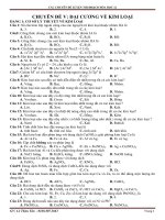 CÁC CHUYÊN ĐỀ LUYỆN THI ĐHCĐ HÓA HỌC 12