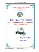 Thiết kế cung cấp điện cho một khu phố mới