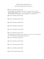 Hình học trên mặt phăng OXY qua các kì thi Đại học từ 2002 - 2014