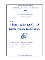 TÍNH TOÁN LƯỚI VÀ ĐIỆN TOÁN ĐÁM MÂY