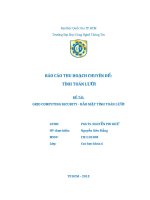 Tiểu luận môn tính toán lưới GRID COMPUTING SECURITY - BẢO MẬT TÍNH TOÁN LƯỚI