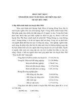 Báo Cáo Tình hình chăn nuôi trâu, bò trên địa bàn huyện đức phổ