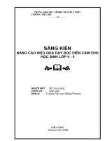 SÁNG KIẾN NÂNG CAO HIỆU QUẢ DẠY ĐỌC DIỄN CẢM CHO HỌC SINH LỚP 4 - 5