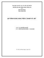 Tiểu luận môn tính toán lưới LẬP TRÌNH SONG SONG TRÊN C SHARP VÀ .NET