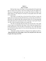 Luận Văn Động thái phát triển nông nghiệp và một số đề xuất phát triển chăn nuôi ở huyện Cẩm Xuyên, Hà Tĩnh