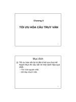 HỆ QUẢN TRỊ CƠ SỞ DỮ LIỆU  CHƯƠNG 5