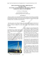 Phân tích điều chỉnh nội lực của Cầu dây văngMidas civil