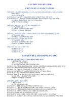 CẤU TRÚC TÀI LIỆU LUYỆN THI ĐẠI HỌC NĂM 2015