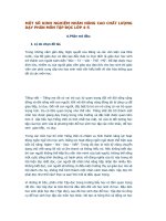 MỘT SỐ KINH NGHIỆM NHẰM NÂNG CAO CHẤT LƯỢNG DẠY PHÂN MÔN TẬP ĐỌC LỚP 4 5