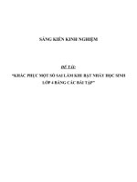 SKKN Khắc phục một số sai lầm khi bật nhảy của học sinh lớp 4 bằng các bài tập