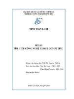 TÌM HIỂU CÔNG NGHỆ CLOUD COMPUTING
