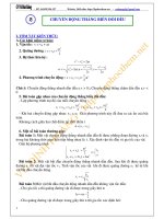 chuyển động thẳng đều biến đổi