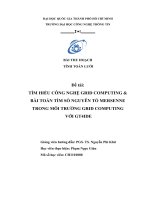 TÌM HIỂU CÔNG NGHỆ GRID COMPUTING & BÀI TOÁN TÌM SỐ NGUYÊN TỐ MERSENNE TRONG MÔI TRƯỜNG GRID COMPUTING VỚI GT4IDE