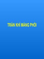 hướng dẫn phát hiện và xử trí tràn khí màng phổi