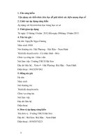 SKKN Vận dụng các kiến thức hóa học để giải thích các hiện tượng thực tế