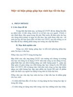 Một vài biện pháp giúp học sinh học tốt tin học