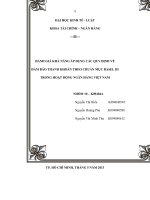 ĐÁNH GIÁ KHẢ NĂNG ÁP DỤNG CÁC QUY ĐỊNH VỀ ĐẢM BẢO THANH KHOẢN THEO CHUẨN MỰC BASEL III TRONG HOẠT ĐỘNG NGÂN HÀNG VIỆT NAM