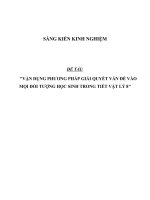 SKKN Vận dụng phương pháp giải quyết vấn đề vào mọi đối tượng học sinh trong tiết Vật lý 8_2