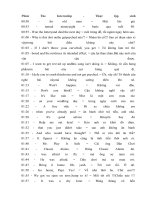 Học tiếng anh qua hội thoại Thực tập sinh