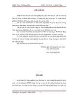 Luận Văn Nghiên cứu, đánh giá hiện trạng và đề xuất giải pháp áp dụng sản xuất sạch hơn ngành thủy sản