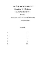 Phương pháp truy nhập cdma