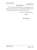 Kế toán Bán hàng và Xác định kết quả kinh doanh tại Trung tâm thương mại Vân Hồ