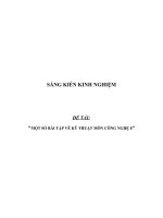 SKKN Một số bài tập vẽ kỹ thuật Công nghệ 8