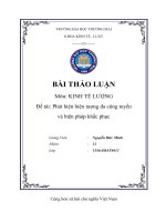 Phát hiện hiện tượng đa cộng tuyến