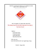 Luận Văn Xây dựng trang Web du lịch trong nước cho công ty Viet Fun Travel