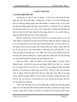 Một vài kinh nghiệm trong công tác quản lý và bồi dưỡng đội ngũ ở trường THCS Chu Văn An – Đak Pơ