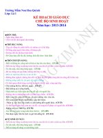 Kế hoạch chế độ sinh hoạt lứa tuổi 5 6