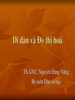 slide di dân và đô thị hóa