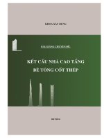 Bài giảng chuyên đề nhà cao tầng BTCT
