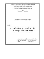 Tiểu luận môn cơ sở dữ liệu nâng cao CƠ SỞ DỮ LIỆU PHÂN TÁN VÀ SQL SERVER 2005